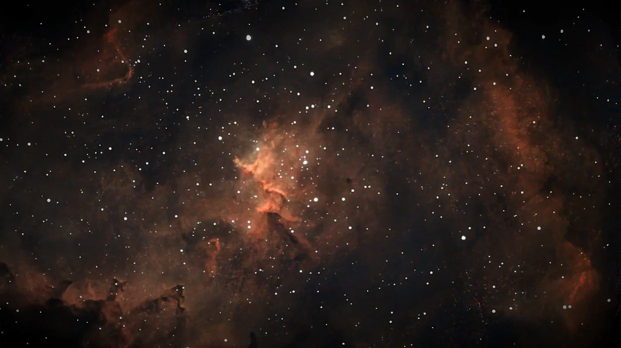 The Heart Nebula, taken by our Treasurer, Finlay, using his SeeStar S50