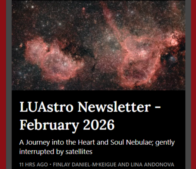 LUAstro Newsletter - Feb 2026