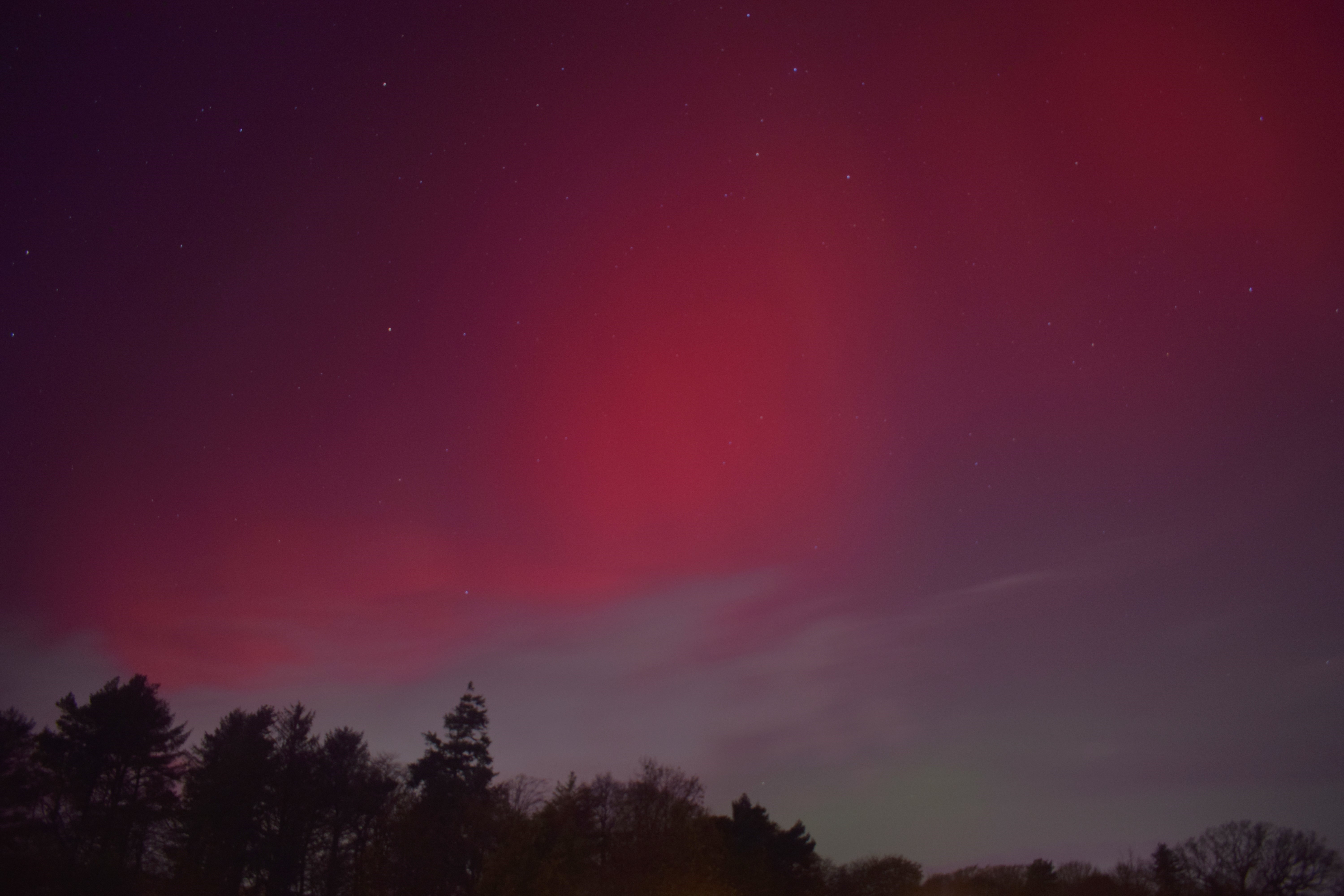 The Northern Lights as viewed from the Sports Field. Taken by John on the 12/11/25.